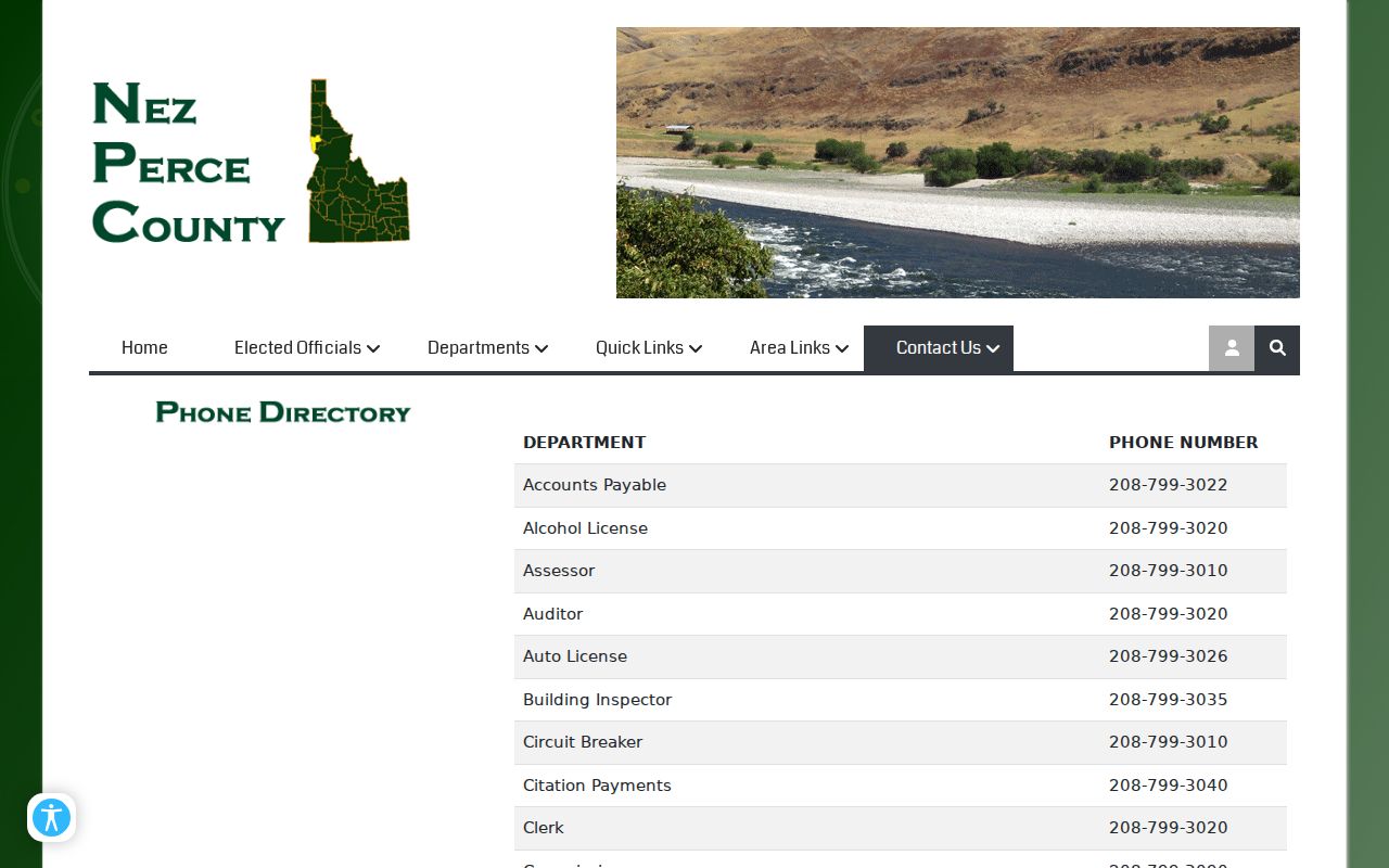 Nez Perce County phone directory for Culdesac record contacts